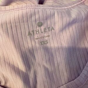 Athleta light weight ribbed workout shirt